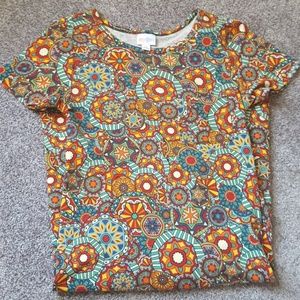 Patterned Lularoe Carly XS